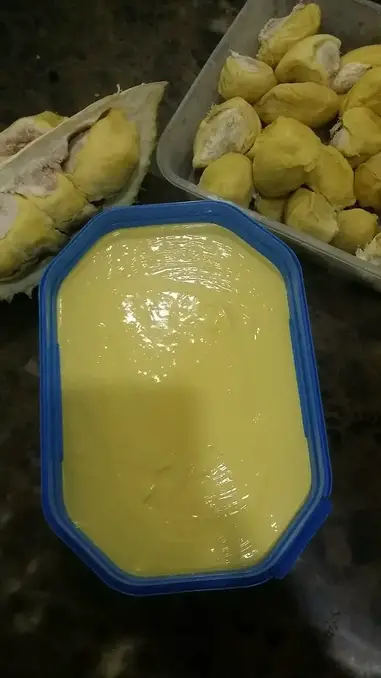 Resepi Aiskrim Durian Homemade Lemak Berkrim Saji My