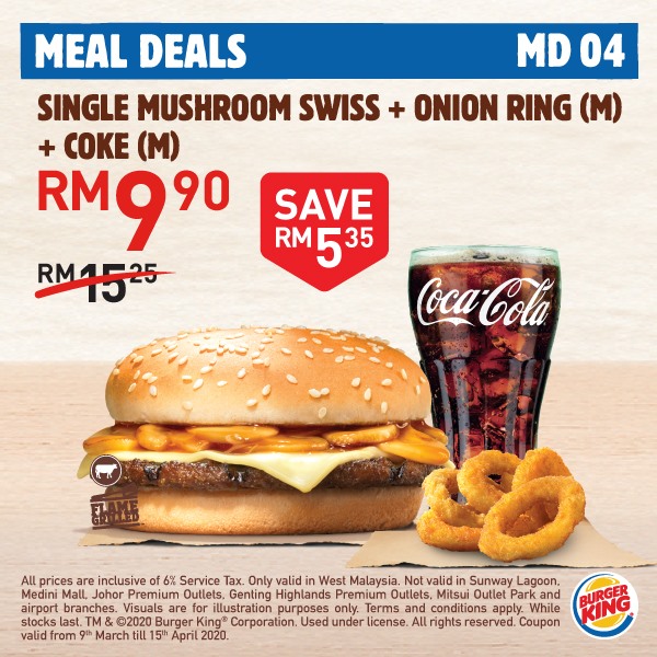Promosi Burger King : Kupon Digital Berbaloi (Mac April
