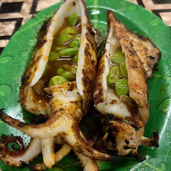 Sotong Petai Umbai Grill Fish