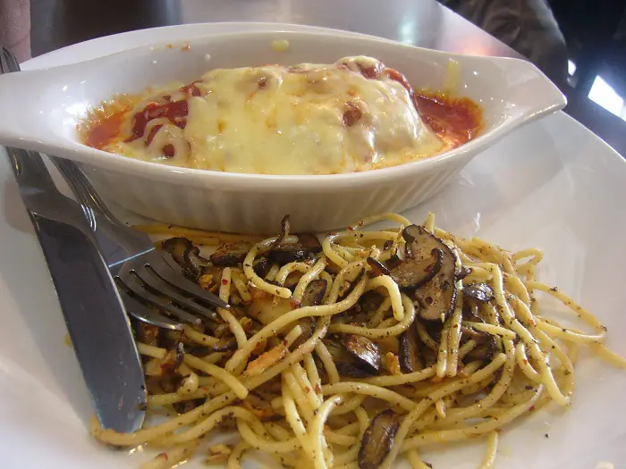 Spaghetti Parmesan @ Maraschino Cafe