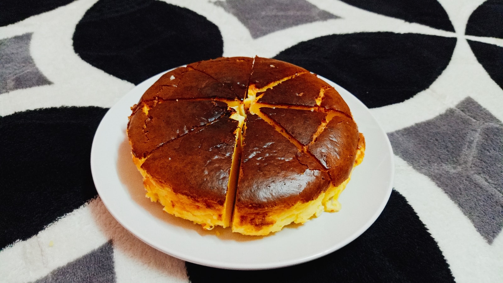 resepi air fryer - burnt cheesecake