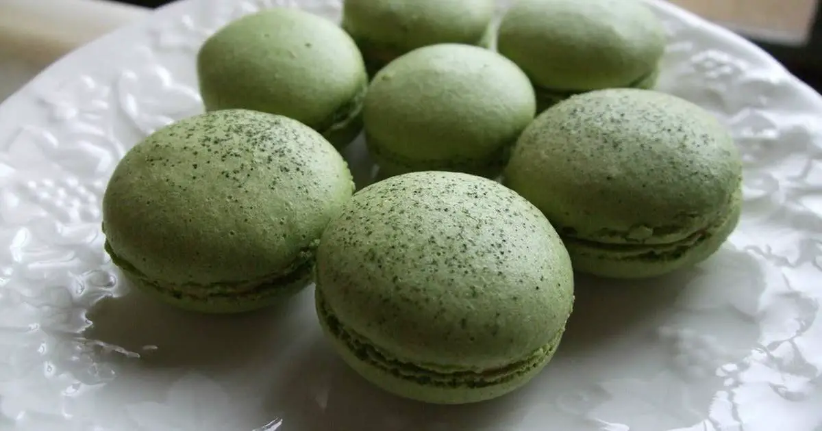 resepi green tea matcha macaron