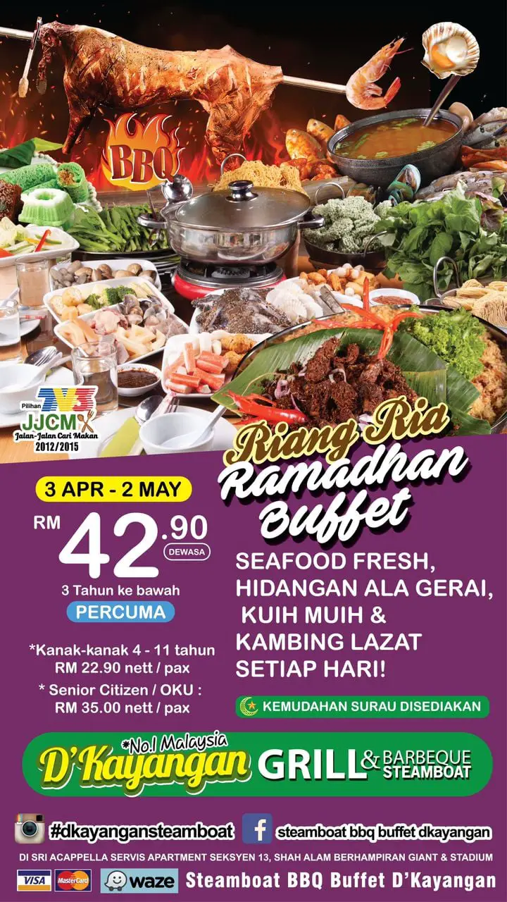 D'Kayangan Steamboat BBQ Buffet ramadhan shah alam