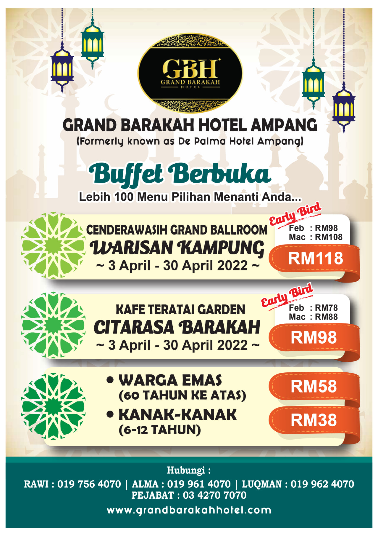 Grand Barakah Hotel Ampang buffet ramadhan shah alam